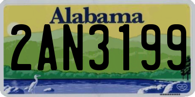 AL license plate 2AN3199