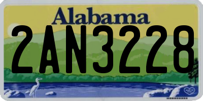 AL license plate 2AN3228