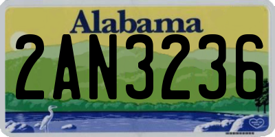 AL license plate 2AN3236