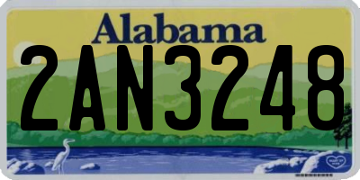 AL license plate 2AN3248