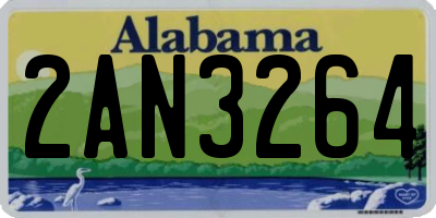 AL license plate 2AN3264