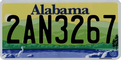 AL license plate 2AN3267