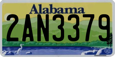 AL license plate 2AN3379