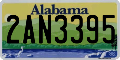 AL license plate 2AN3395