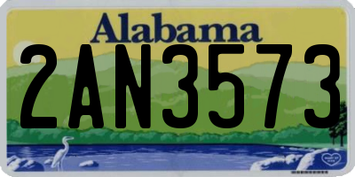 AL license plate 2AN3573