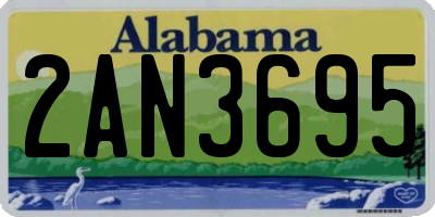 AL license plate 2AN3695