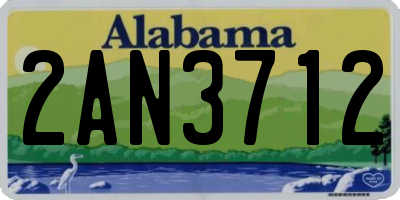AL license plate 2AN3712