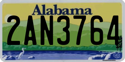 AL license plate 2AN3764