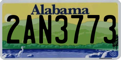 AL license plate 2AN3773