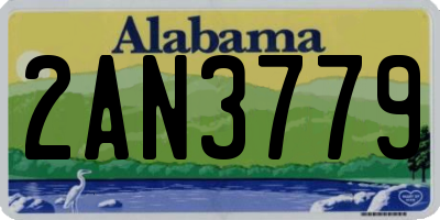 AL license plate 2AN3779