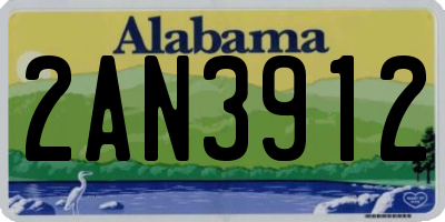 AL license plate 2AN3912