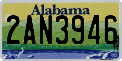 AL license plate 2AN3946