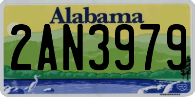 AL license plate 2AN3979