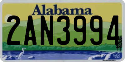 AL license plate 2AN3994