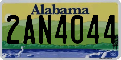 AL license plate 2AN4044