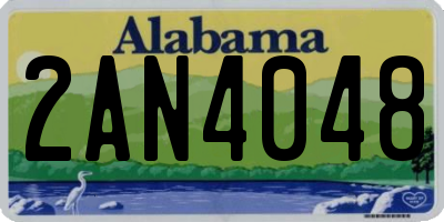 AL license plate 2AN4048