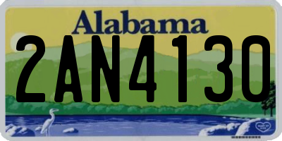 AL license plate 2AN4130