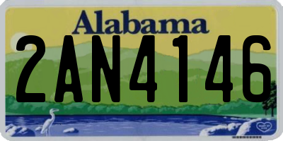 AL license plate 2AN4146