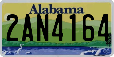 AL license plate 2AN4164