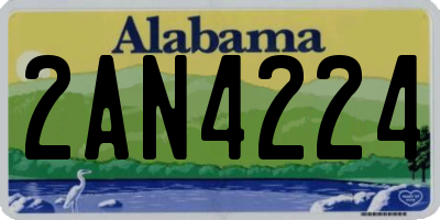 AL license plate 2AN4224