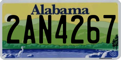 AL license plate 2AN4267