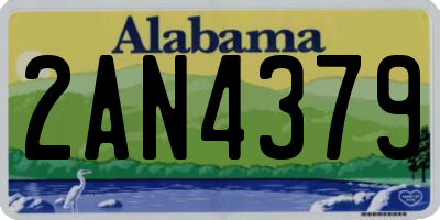 AL license plate 2AN4379