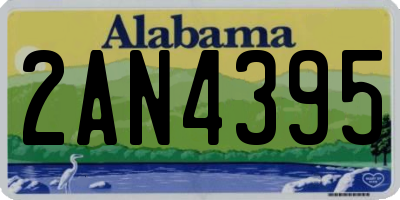 AL license plate 2AN4395