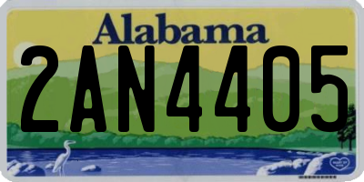 AL license plate 2AN4405
