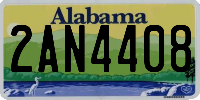 AL license plate 2AN4408