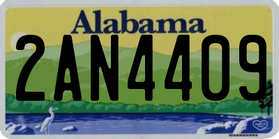 AL license plate 2AN4409