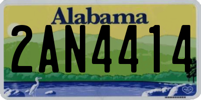 AL license plate 2AN4414