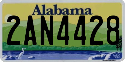 AL license plate 2AN4428