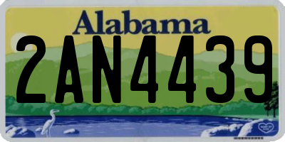 AL license plate 2AN4439