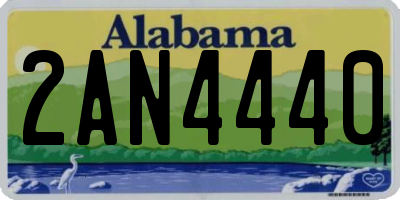 AL license plate 2AN4440