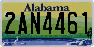 AL license plate 2AN4461