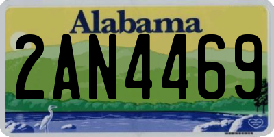 AL license plate 2AN4469
