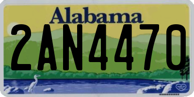 AL license plate 2AN4470