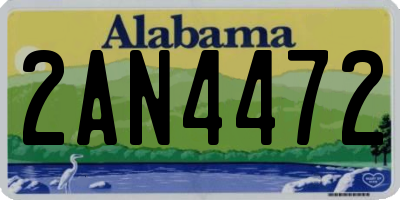 AL license plate 2AN4472