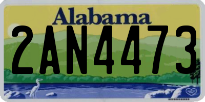 AL license plate 2AN4473