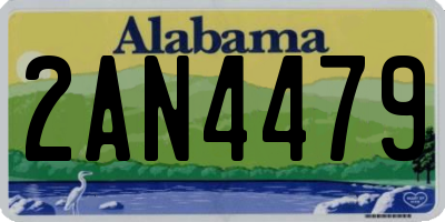 AL license plate 2AN4479