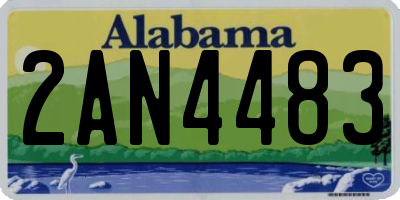 AL license plate 2AN4483