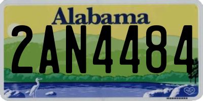 AL license plate 2AN4484