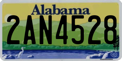 AL license plate 2AN4528