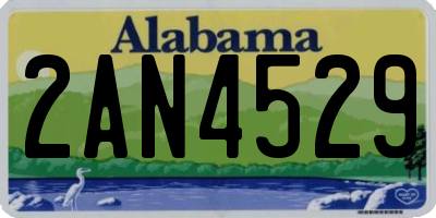 AL license plate 2AN4529