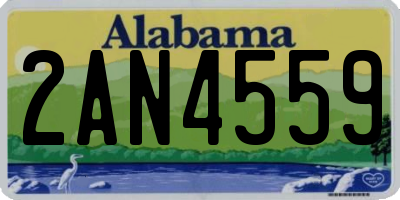 AL license plate 2AN4559
