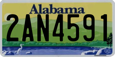 AL license plate 2AN4591
