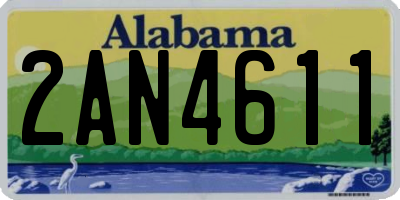 AL license plate 2AN4611