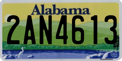 AL license plate 2AN4613