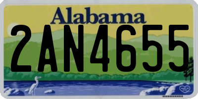 AL license plate 2AN4655