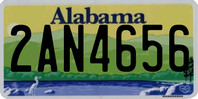 AL license plate 2AN4656